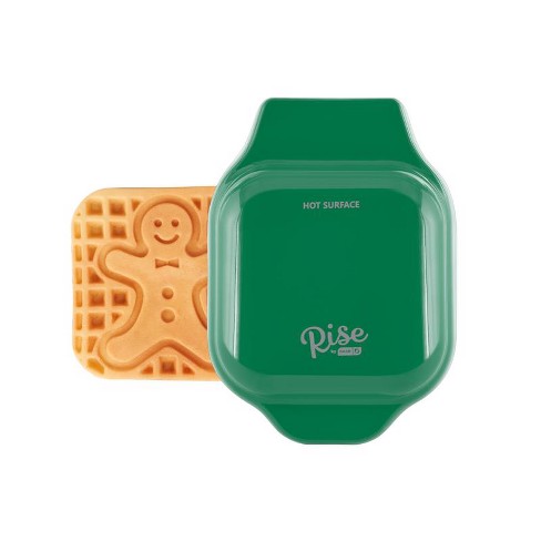Rise By Dash 1 Waffle Green Gingerbread Man Waffle Maker : Target