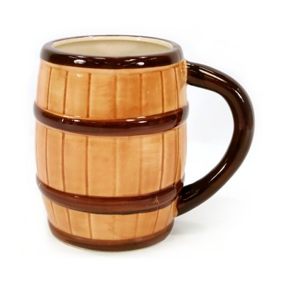 ManCave Ceramic 20 Ounce Barrel Mug