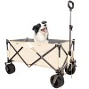 Folding Wagon, Heavy Duty Utility Beach Wagon Cart for Sand - 2 of 4