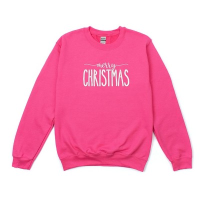 Simply Sage Market Women's Graphic Sweatshirt Embroidered Merry Christmas