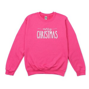 Simply Sage Market Women's Graphic Sweatshirt Embroidered Merry Christmas - 1 of 4