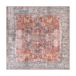 World Rug Gallery Vintage Inspired Distressed Machine Washable Area Rug - 1 of 4