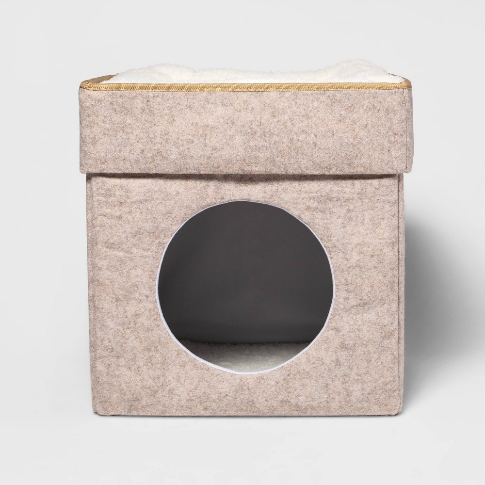 Cat Condo Bed - Boots & Barkley™: Pet Bed, Paper, Polyethylene, Indoor Use