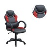 Simple Relax Adjustable Height Executive Office Chair in Black and Red - 3 of 4