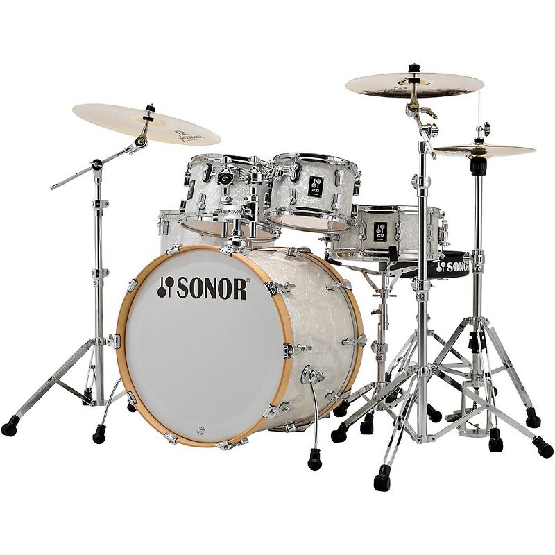 SONOR AQ2 Stage Maple 5-Piece Shell Pack White Marine Pearl, 1 of 3
