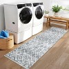 Low Pile Runner Rug - Non-Slip Stain Resistant Area Rug, Non-Shedding Throw Floor Cover for Kitchen Entryway Living Room Bedroom - 4 of 4