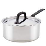 KitchenAid Stainless Steel 5-Ply Clad 3qt Covered Saucepan