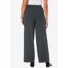 Jessica London Women's Plus Size Stretch Knit Crepe Wide Leg Pant - 3 of 4