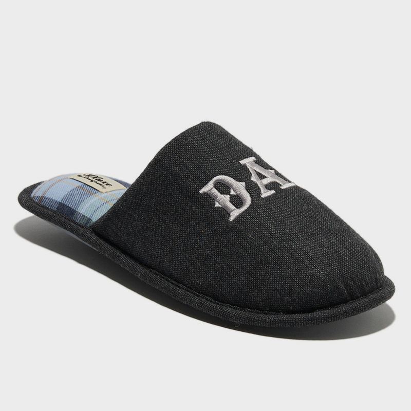 dluxe by dearfoams Men's Father's Day Dad Life Slippers - Black, 2 of 6