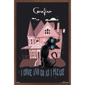 Trends International Coraline - The Cat Framed Wall Poster Prints - 1 of 4