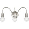 Livex Lighting Lansdale 3 - Light Vanity in  Brushed Nickel - 4 of 4