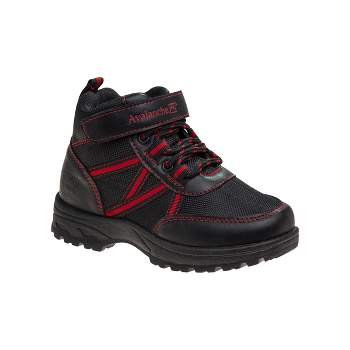 Avalanche Girls Boys Unisex Lace Up with Hook and Loop Combat Hiker Boots: Kids' Ankle Boots, Low-Heel Short Booties ( Little Kids/Big Kids )