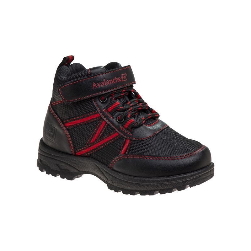 Avalanche Girls Boys Unisex Lace Up with Hook and Loop Combat Hiker Boots: Kids' Ankle Boots, Low-Heel Short Booties ( Little Kids/Big Kids ), 1 of 8