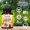 Turmeric Curcumin w/ Ginger & BioPerine Black Pepper - 1,950mg 95% Standardized - 60 Capsules - 3 of 4