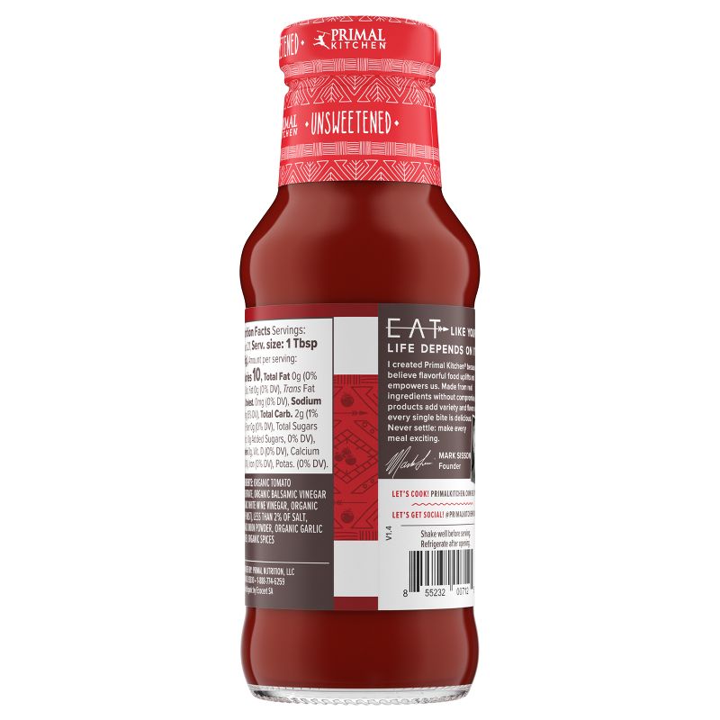 Primal Kitchen Unsweetened Organic Ketchup - 11.13oz, 6 of 15