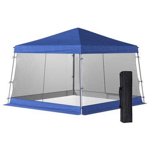 Outsunny 10 X 10 Pop Up Canopy Foldable Canopy Tent With