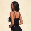Women's Blue/Black Wrapped Bust Adjustable Sttrap Tankini Top - Cupshe - 3 of 4