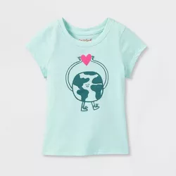 Toddler Girls' World Short Sleeve Graphic T-Shirt - Cat & Jack™ Blue
