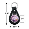 DC Super Hero Girls Girl Power Black Leather Keychain - 4 of 4