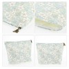 Unique Bargains Women's Durable Cosmetic Bag Green Blue 1 Pc - 3 of 3