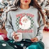 Simply Sage Market Women's Graphic Sweatshirt Don't Stop Believin' Santa Checkered - 2 of 4