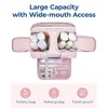 Anna-Kaci Large Capacity Toiletry and Makeup Bag with Wide-Mouth Opening and Multi-Compartment Organizer 12x8.5x5.5in - Pink - 2 of 4