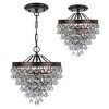 Crystorama Lighting Calypso 3 - Light Semi-Flush Mount in  Vibrant Bronze - 3 of 3