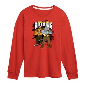 Boys' - Teenage Mutant Ninja Turtles - Chillin Like Villains Long Sleeve Graphic T-Shirt - 1 of 4
