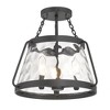 Savoy House Crawford 3 - Light Semi-Flush Mount in  Matte Black - 2 of 4