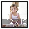 PosterPalooza | Square Simple Black Picture Frame - UV Acrylic, Foam Board Backing, Hanging Hardware - 2 of 4