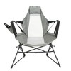 ALEXOUN Folding Outdoor Portable Camping Chair with Pillow & Cup Holder, Recliner with Carry Bag for Outdoor Travel Camping - 2 of 4