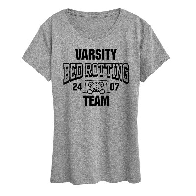 Women's - Instant Message - Varsity Bed Rotting Team Short Sleeve Graphic T-Shirt