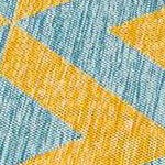yellow and aqua
