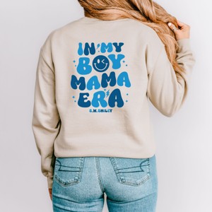 Simply Sage Market S.W.Smiley In My Boy Mom Era Front And Back Sweatshirt - 1 of 4