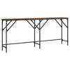 vidaXL Console Table Smoked Oak 70.9 in.x11.4 in.x29.5 in. Engineered Wood - 2 of 4
