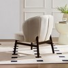 PAGED Upholstered Accent Chair Modern Living Room Chairs with Shell-like Backrest for Bedroom, Living Room - 4 of 4