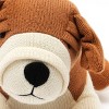 TopComfy Baby and Toddler Learning Toys Handmade Puppy Plush Toy Room Decor Bedtime Companion Soft Short Plush Fabric For Kids, Brown, 11"*8.5"*1" - 4 of 4