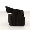 SEYNAR Modern Glam Velvet 360 Degree Swivel Open-Back Accent Armchair Set of 2 - 4 of 4