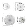 Unique Bargains Round Pattern Decoration Hanging Paper Fans Party Set 8 Pcs - 2 of 4
