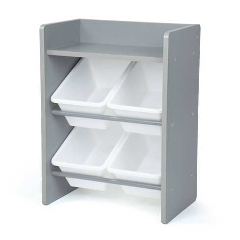 Grey and white on sale toy storage