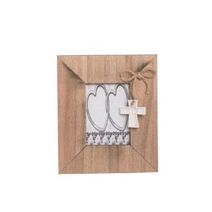 Beachcombers Cross Picture Frame Beach Coastal Nautical Photo Holder For Wall Shelf Or Tabletop Decor Decoration 8.25" x 0.125" x 6.75" - 1 of 2