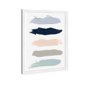 13" x 19" Marcas Abstract Framed Wall Art White - Wynwood Studio: Modern Style, Digital Print, Plastic Frame, Wire Mount - 1 of 4