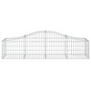 vidaXL Arched Gabion Basket 78.7"x19.7"x15.7"/23.6" Galvanized Iron - 3 of 4