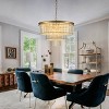 LLHZSY Modern Glam 8-Light 3-Tiers Crystal Chandelier Drum Kitchen Island Pendant - 23 3/5-in-Gold - 3 of 4
