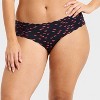 Women's Scallop Cut Cheeky Underwear - Auden™ Black Lip Print - 4 of 4