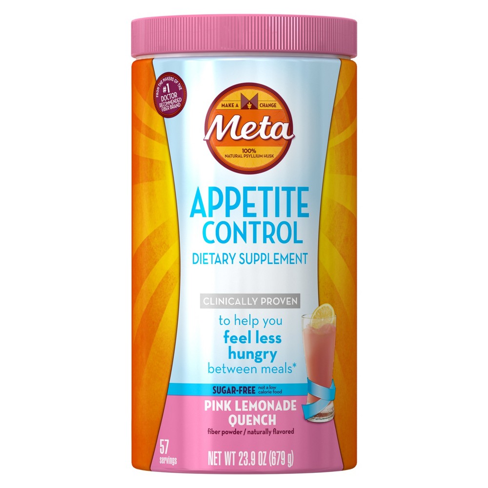 UPC 037000969143 product image for Meta Pink Lemonade Quench Appetite Control Fiber Powder - 57 Count | upcitemdb.com