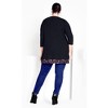 Avenue Women's Plus Size Ally Border Tunic - 3 of 4