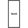 PosterPalooza | 16x40 Thin Barnwood Picture Frame, UV Acrylic, 2 Finishes - Grey and Black - 2 of 4