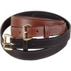 Lehman's Amish-Made Leather Dress Belt for Business or Everyday Wear, Goldtone Buckle, 1 Inch Wide - image 4 of 4