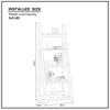 YONWAY 5-Tier Shelves, Bookshelf, Storage Rack, Bookcase with Rubber Wood Frame, Ladder Shelf for Living Room, Home Office, Kitchen - 3 of 4